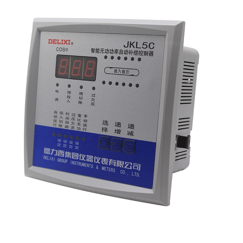 德力西(DELIXI)智能无功补偿控制器 塑壳电容补偿配合电容使用JKL5C 380V 6回路
